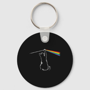 Chaveiro Presente de Música de Rock de Gato Engraçado para