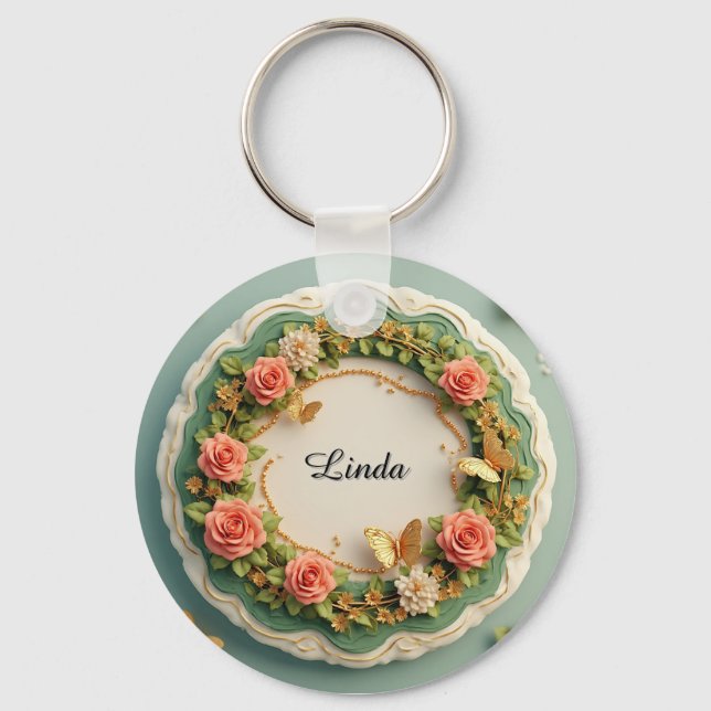 Chaveiro 🌹 Presente de Nome Personalizado para Lembranças  (Frente)