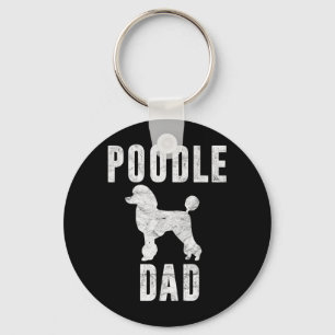 Chaveiro Presente de Papai Poodle Vintage Pai de Cachorro P