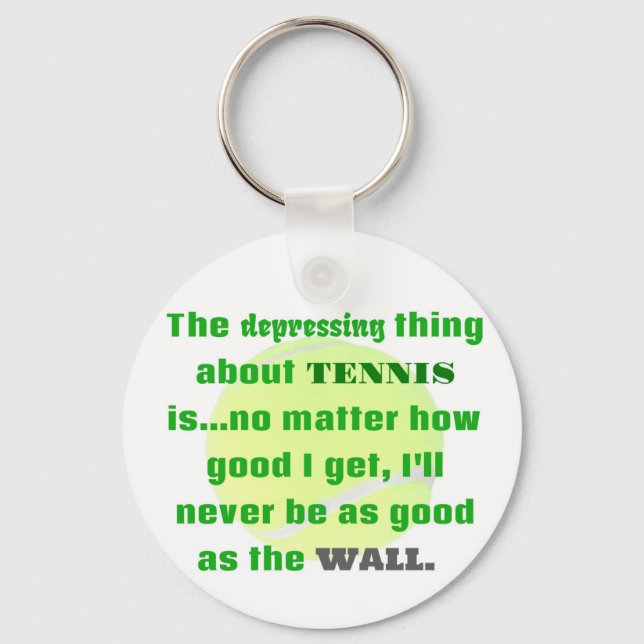 Chaveiro Presente De Piada De tênis Para Bola De Tênis (Frente)
