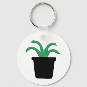 Chaveiro Presente de Planta Em Vaso Verde Minimalista Natur