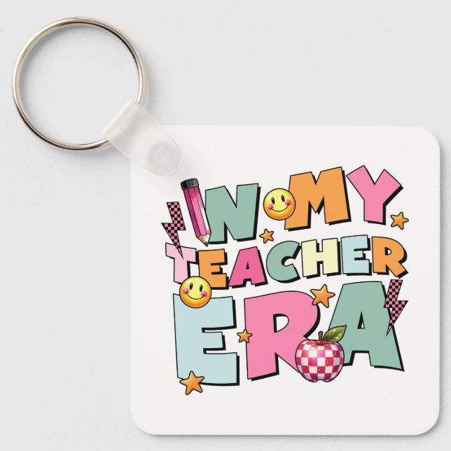 Chaveiro Presente de Professor | Na Minha Era de Professor (Frente)