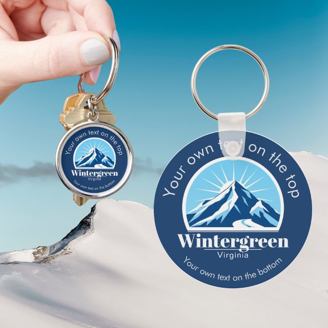 Chaveiro Presente de resort de esqui Wintergreen Virginia  (Criador carregado)
