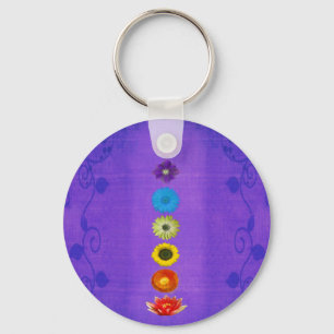 Chaveiro Presente de sete Chakras - roxo