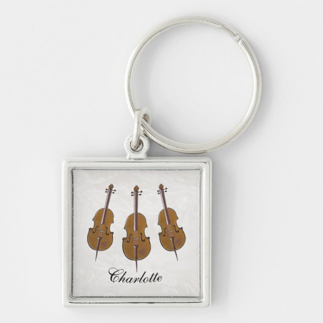 Chaveiro presente de trio cello personalizado (Frente)