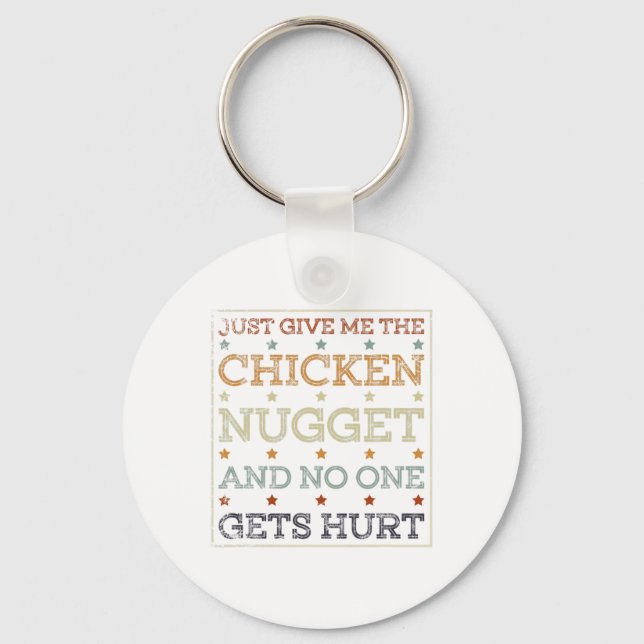 Chaveiro Presente Divertido de Nugget de Frango Turkey Trot (Frente)