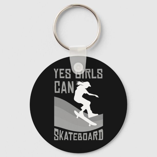 Chaveiro Presente Divertido De Skate Para Meninas Crianças  (Frente)