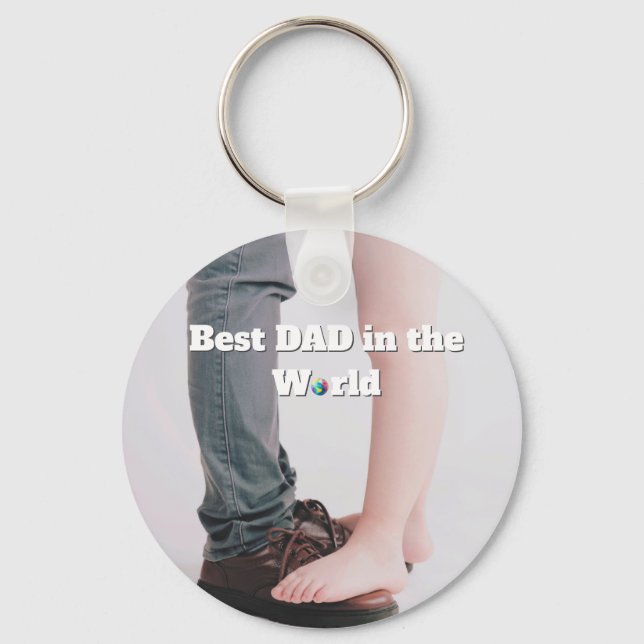 Chaveiro Presente do Dia dos Pais para o Papai \ Melhor Pai (Frente)