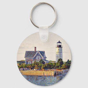 Chaveiro Presente do farol de Cape Cod