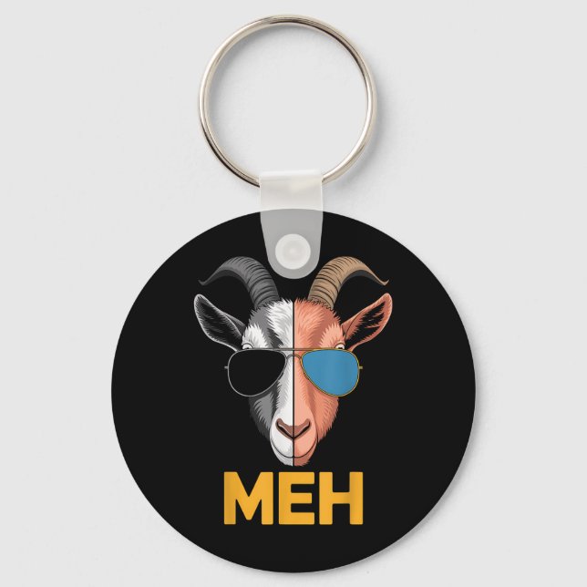 Chaveiro Presente do fazendeiro Goat Meh Engraçado (Frente)