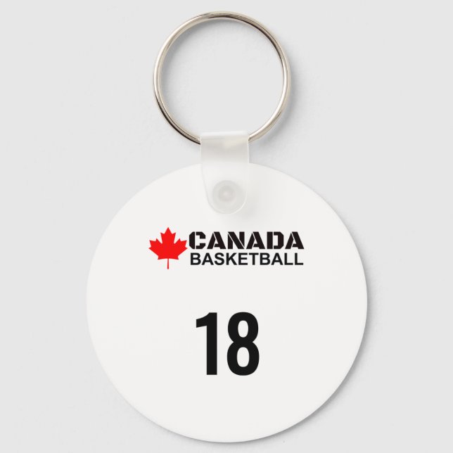 Chaveiro Presente do projeto do basquete do Canadá Número 1 (Frente)