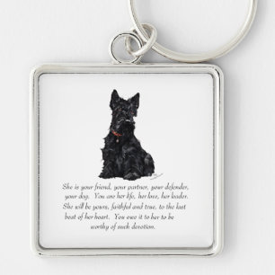 Chaveiro Presente do Terrier Escocês - FÊMEA