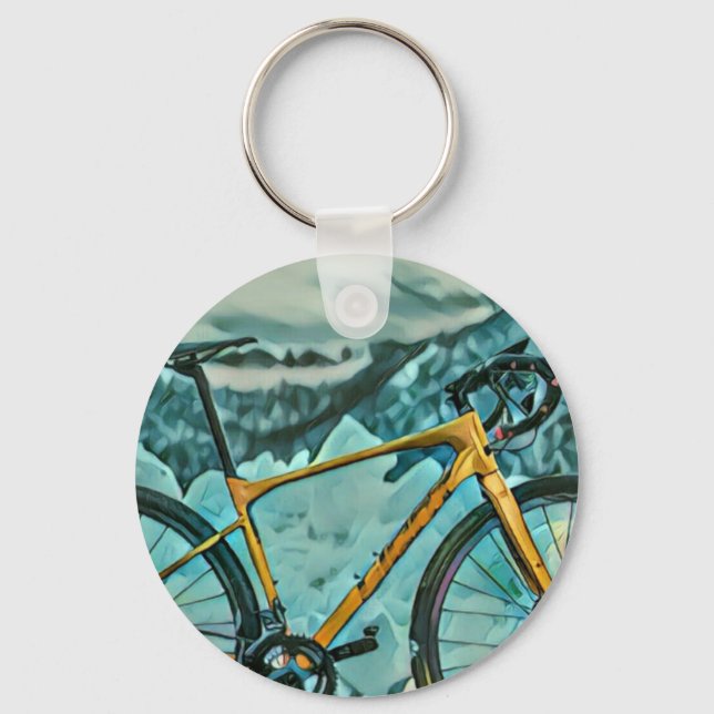 Chaveiro Presente do touro de bicicleta (Frente)