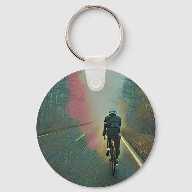 Chaveiro Presente do touro de bicicleta | Pintura de ciclis (Frente)