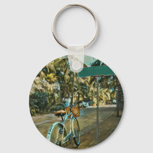 Chaveiro Presente do touro de bicicleta Pintura de ciclis