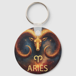 Chaveiro ♈ Presente do Zodíaco de Áries com Estilo Clássico
