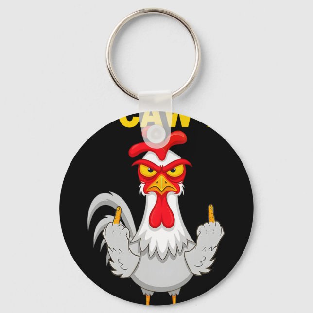 Chaveiro Presente engraçado da ideia para o trabalho F-Caw- (Frente)
