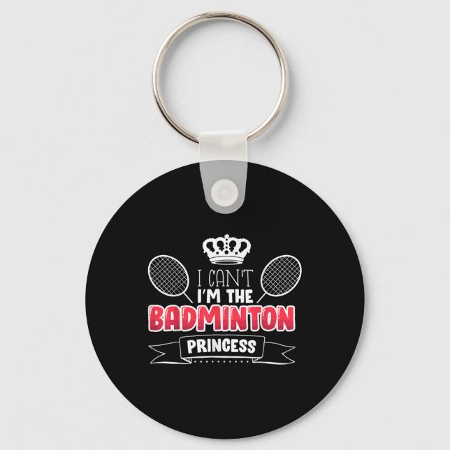 Chaveiro Presente Engraçado de Badminton para Jogador de Ba (Frente)