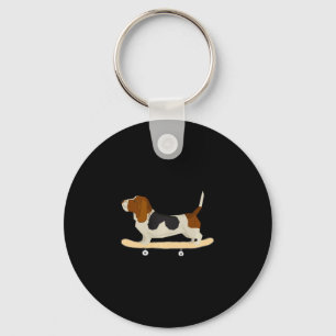 Chaveiro Presente engraçado de cão de caça Bett de skate