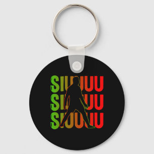 Chaveiro Presente engraçado de futebol Siuuuu para amantes