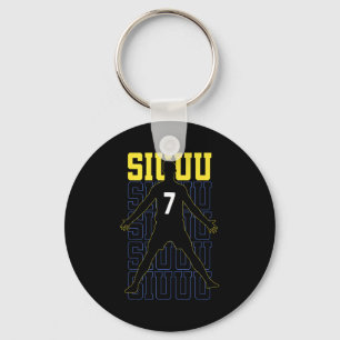 Chaveiro Presente engraçado de futebol Siuuuu para fã de am