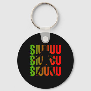 Chaveiro Presente engraçado de futebol Siuuuu para fã de fu