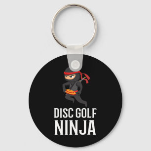 Chaveiro Presente engraçado de ninja de golfe de disco para