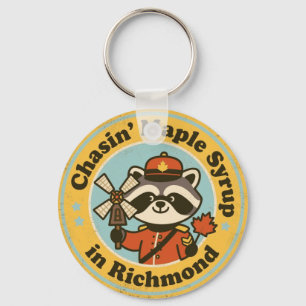 Chaveiro Presente engraçado de Richmond para amantes de Map