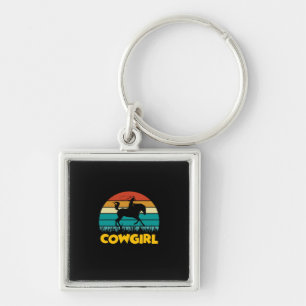 Chaveiro Presente Equestre Vintage Cowgirl