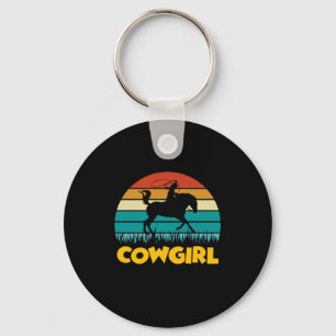 Chaveiro Presente Equestre Vintage Cowgirl