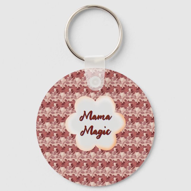 Chaveiro Presente floral personalizado e feito sob medida p (Frente)