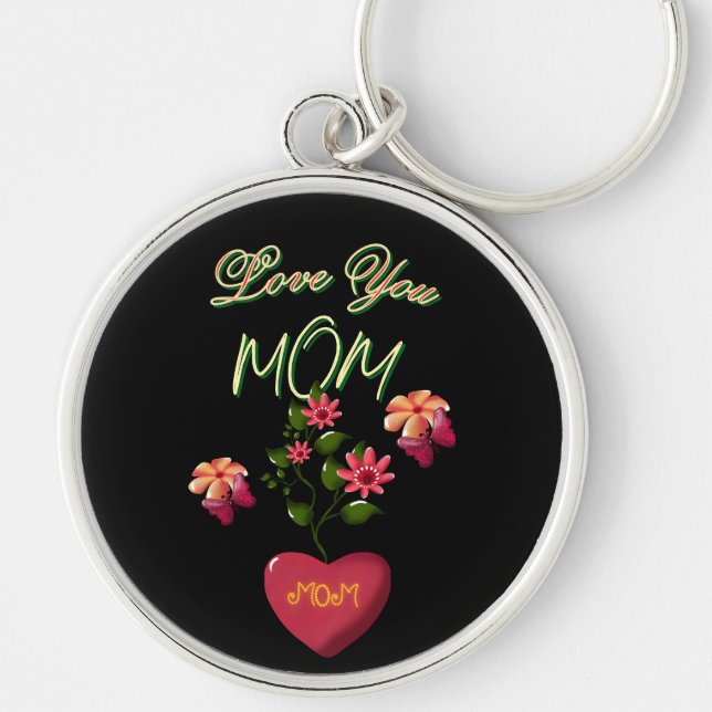 Chaveiro Presente floral personalizado e feito sob medida p (Frente)