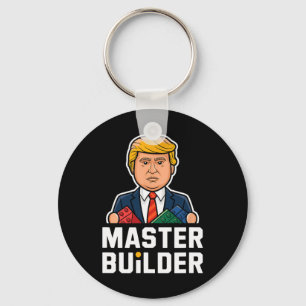 Chaveiro Presente Funny Trump Master Builder