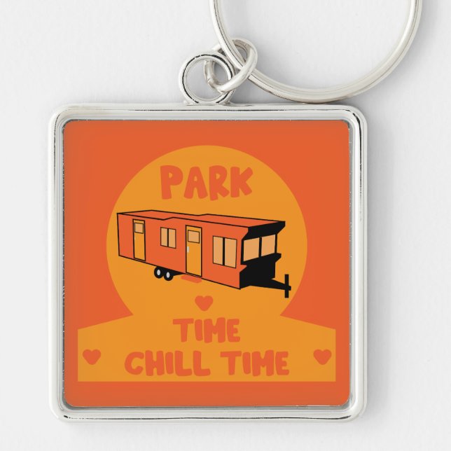 Chaveiro Presente inicial estático de caravana (Frente)