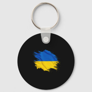 Chaveiro Presente Lembrança da Ucrânia Pincel da Bandeira d