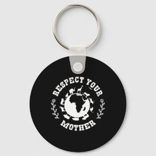 Chaveiro Presente no Dia da Terra Respeite sua mãe natureza