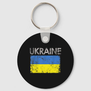 Chaveiro Presente Orgulho Bandeira Ucraniana Vintage Ucrâni