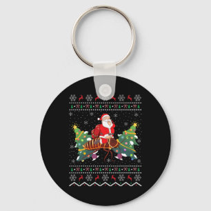 Chaveiro Presente para Amante de Barata Papai Noel Feio Mon