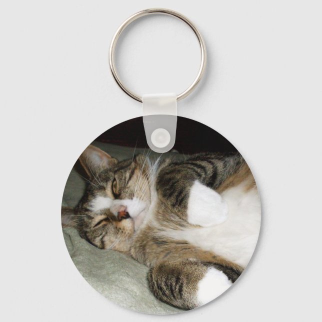 Chaveiro Presente para Amante de Gato Manx (Frente)