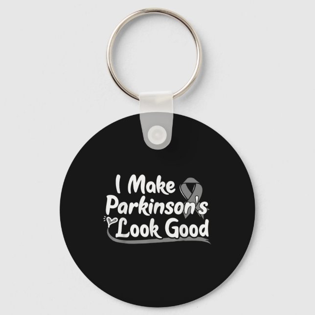 Chaveiro Presente Para Doentes Com Doença De Parkinson Cinz (Frente)