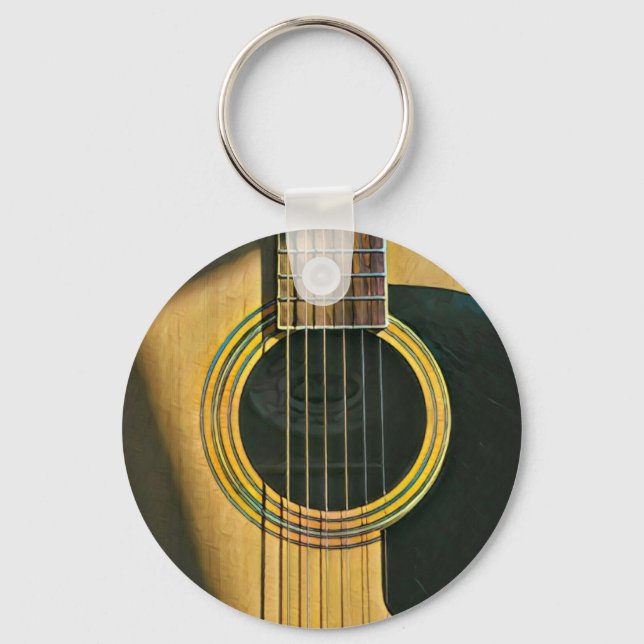 Chaveiro Presente para guitarrista músico (Frente)