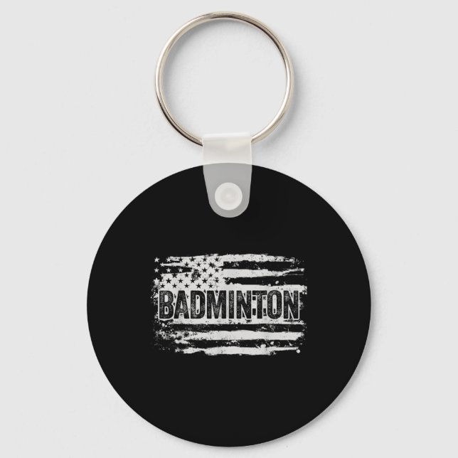 Chaveiro Presente para jogador de badminton (Frente)