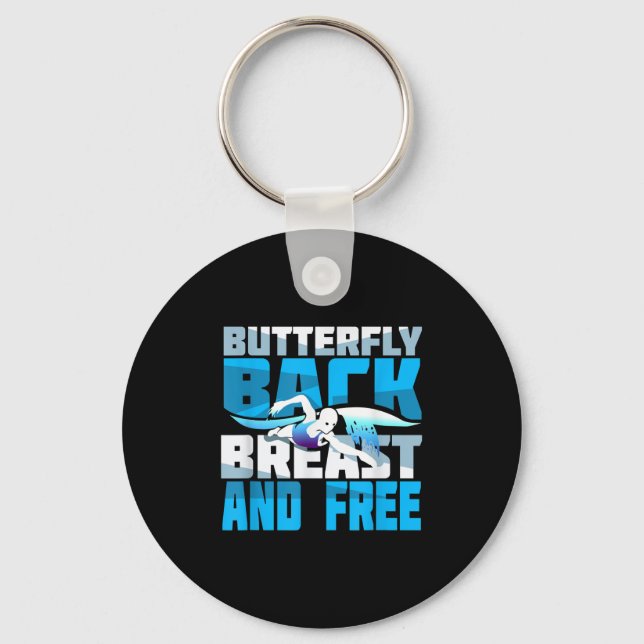 Chaveiro Presente para nadar para nadador (Frente)