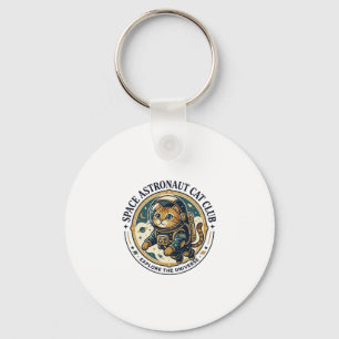 Chaveiro Presente para Pai de Gato Astronauta Espacial - As