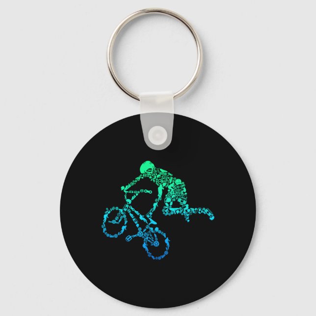 Chaveiro Presente para piloto de BMX freestyle (Frente)