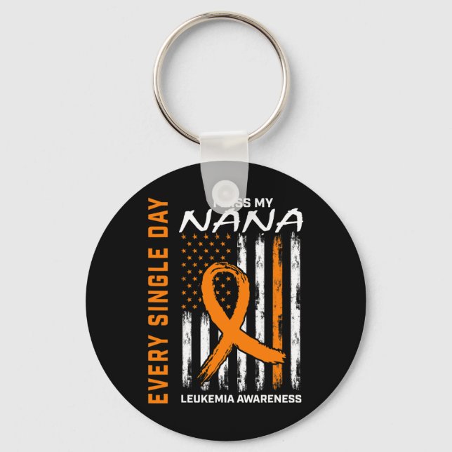 Chaveiro Presente Perda De Nana Orange Leukemia Sinalizador (Frente)