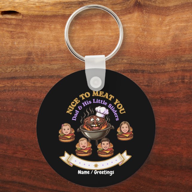 Chaveiro Presente Personalizado BBQ Grill Master - Prazer e (Frente)