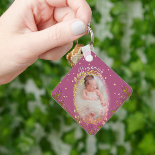 Chaveiro Presente Personalizado com Nome de Menina em Flora