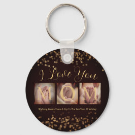 Chaveiro Presente personalizado de 3 imagens para a mãe