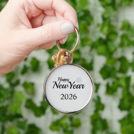 Chaveiro Presente Personalizado de Ano Novo Feliz